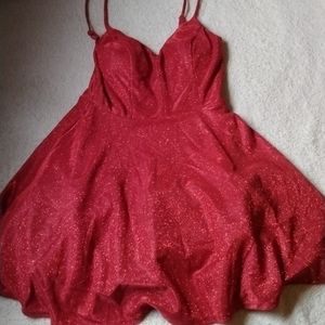 Sparkly red dress